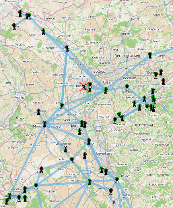  Funknetz des HAMNET-WEST